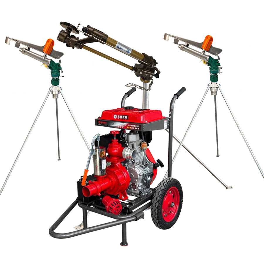 宿迁一体式灌溉机组 全套喷枪水带配齐 抗旱浇地神器